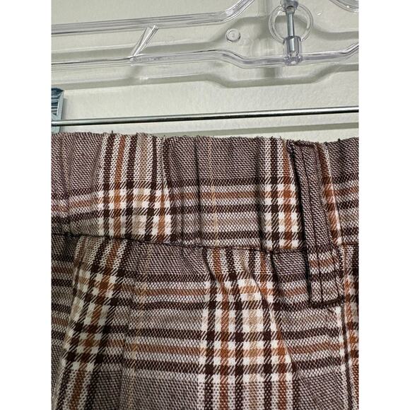 H&M Divided Women's Plaid High Waist Wide Leg Trousers - Picture 3 of 4